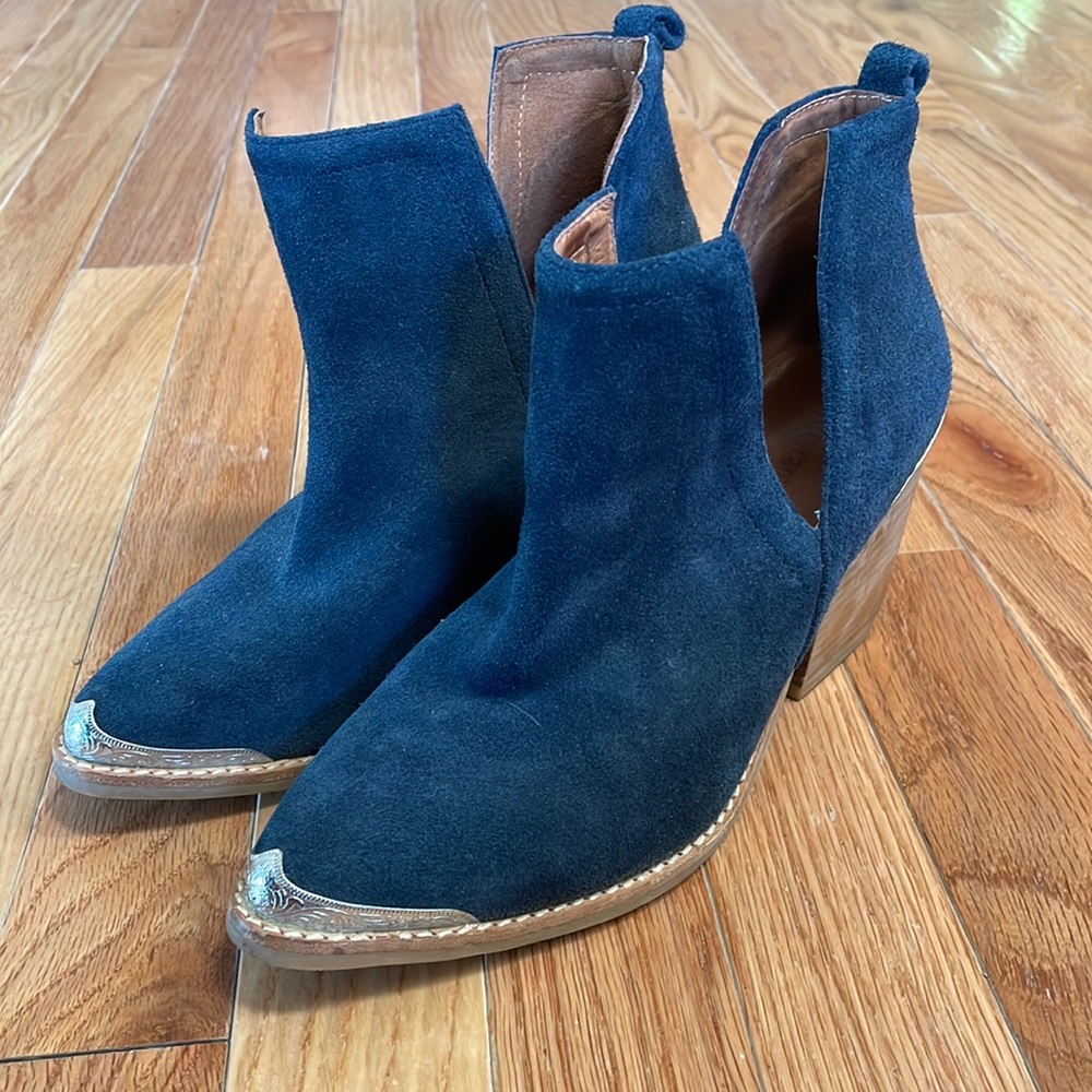 Jeffrey Campbell suede western boots